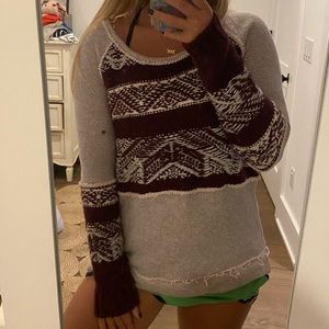 Free people printed sweater